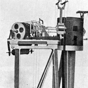 The first seismograph installed by the University in 1909.